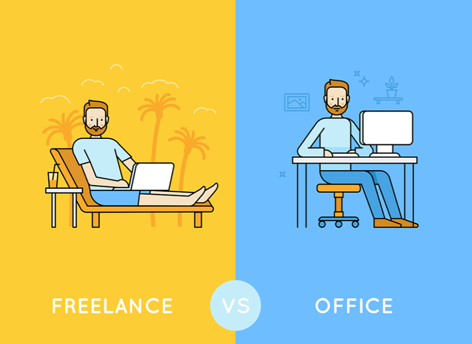 Büroarbeit oder freiberufliche Tätigkeit?