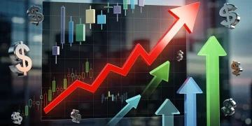 Inflación del 3.5%: Impacto en Inversiones y Estrategias 2026 Gráfico ascendente de inflación con símbolos financieros y skyline urbano